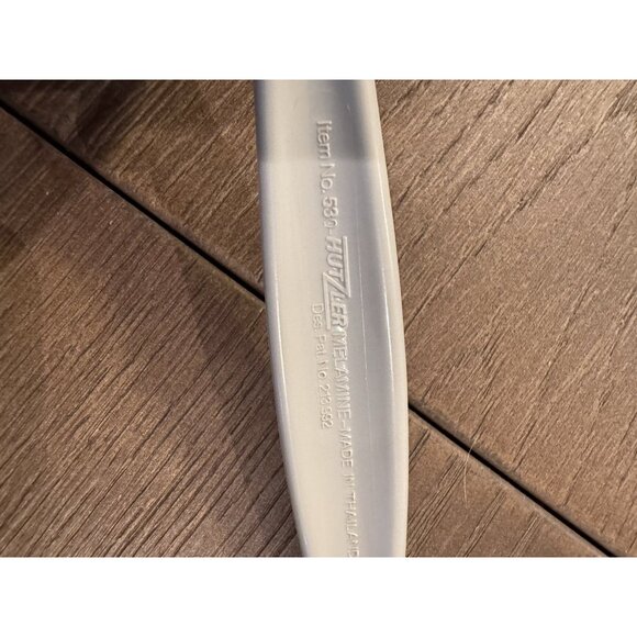 VTG Hutzler Melamine Serving Set Of 5 White Spatula Spoon Fork Denmark Retro - Picture 9 of 11